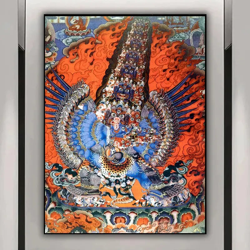 Grand Tableau Bouddhiste Thangka