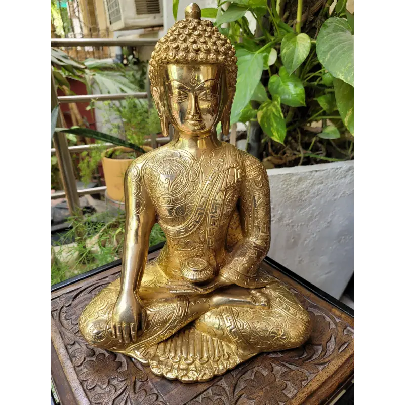 Statue de Bouddha en laiton pour la décoration intérieure, qualité