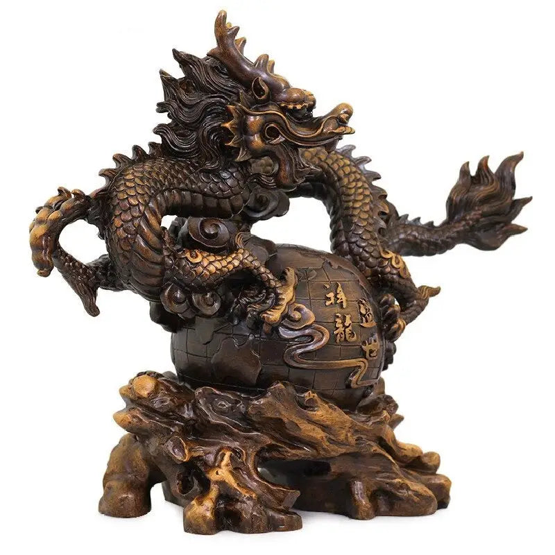 Grande Statue Dragon Chinois