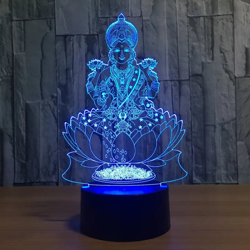 Lampe Bouddha & Lotus