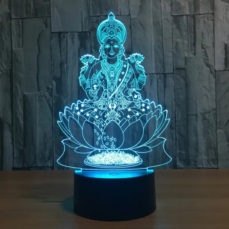 Lampe Bouddha & Lotus