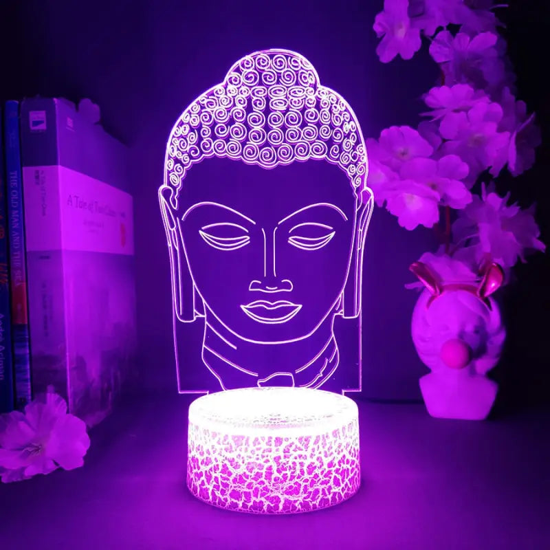 Lampe Tête de Bouddha