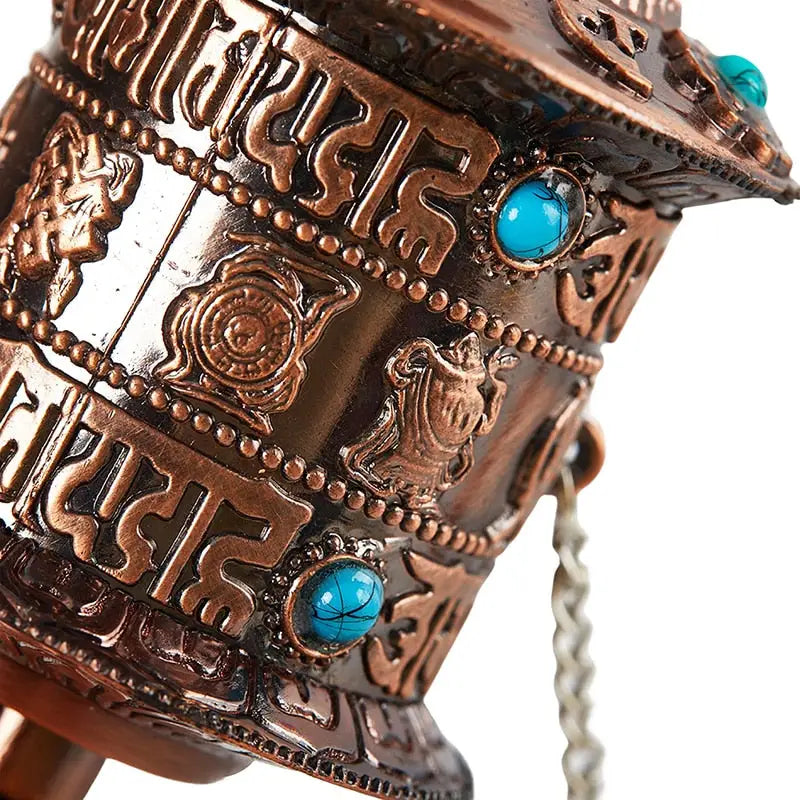 Moulin à prières bouddhiste tibétain