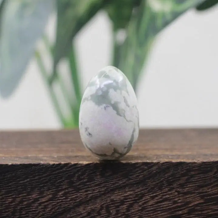 Oeuf de Yoni Jade blanche
