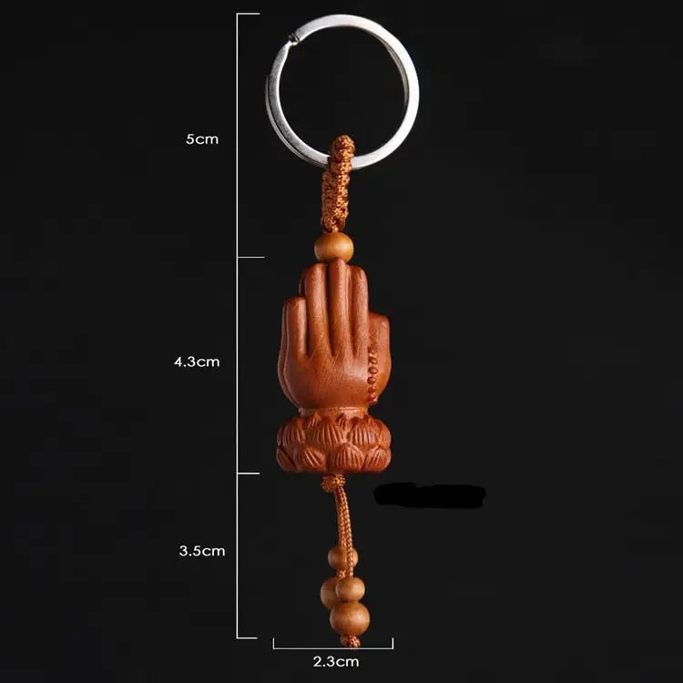 Porte-clés Mains Prière Bouddhiste