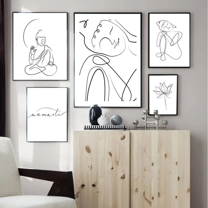 Poster Bouddha blanc Pure