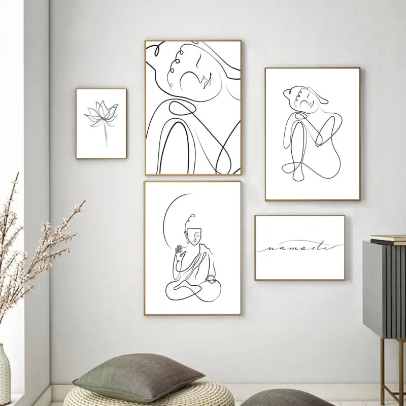 Poster Bouddha blanc Pure