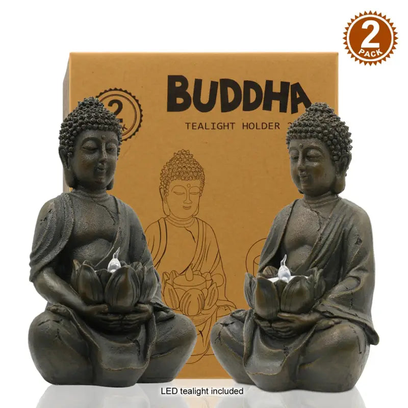 Statue bouddha extérieur pour jardin - 2 Statues