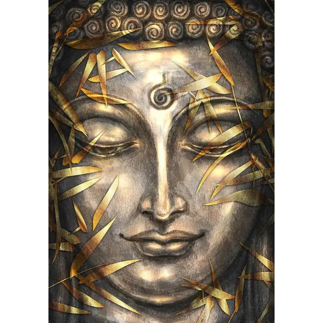 Tableau tête de bouddha Or - 20X30cm Unframed / JZ798-A