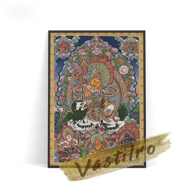 Tableau toile Thangka - 13x18cm No Frame / 01