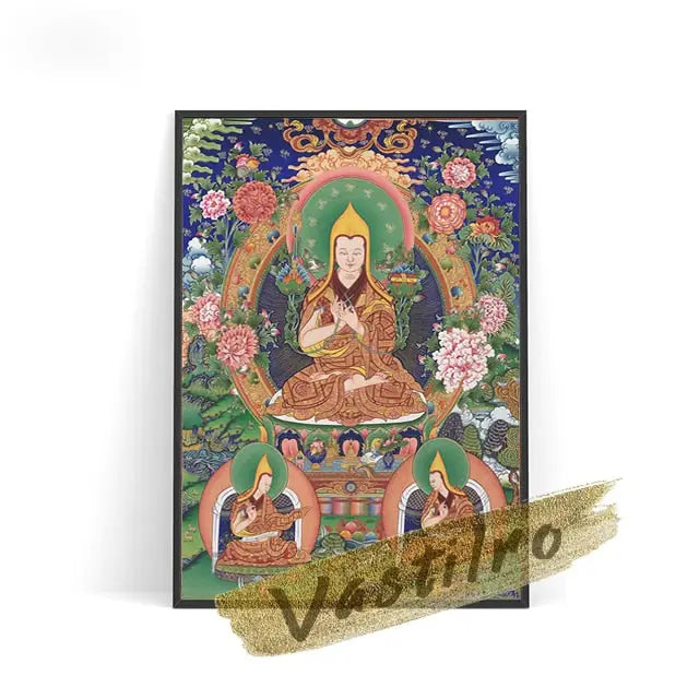 Tableau toile Thangka - 13x18cm No Frame / 02