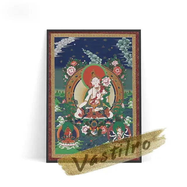 Tableau toile Thangka - 13x18cm No Frame / 12