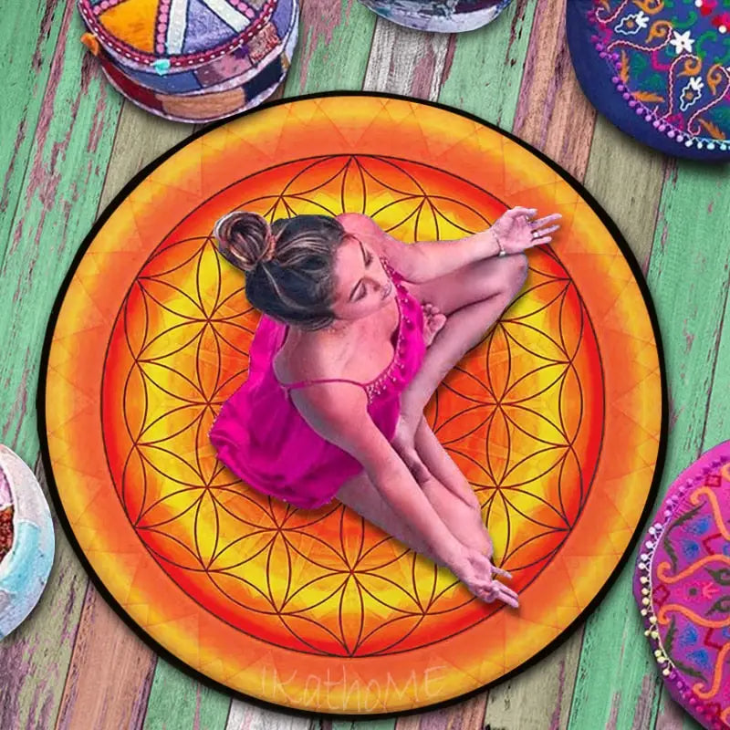 Tapis de méditation Fleur de vie