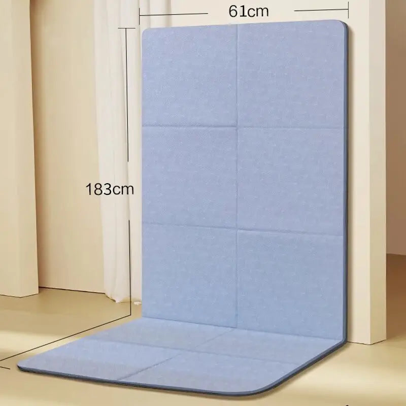 Tapis de méditation Yoga pliable - Bleu / 183x61x0.6cm