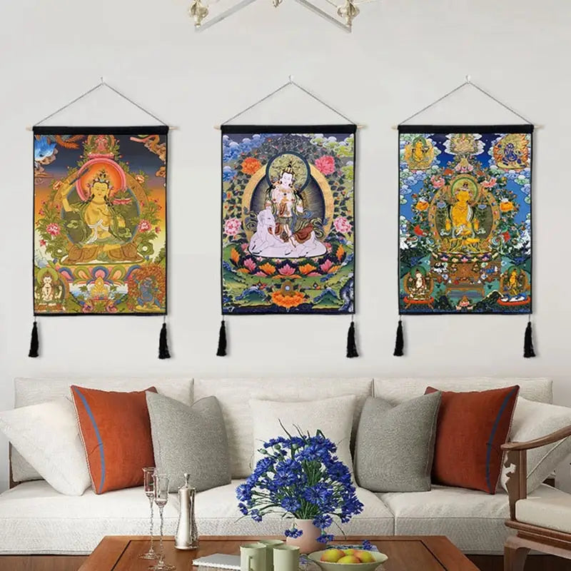 Tenture Thangka Bouddhiste