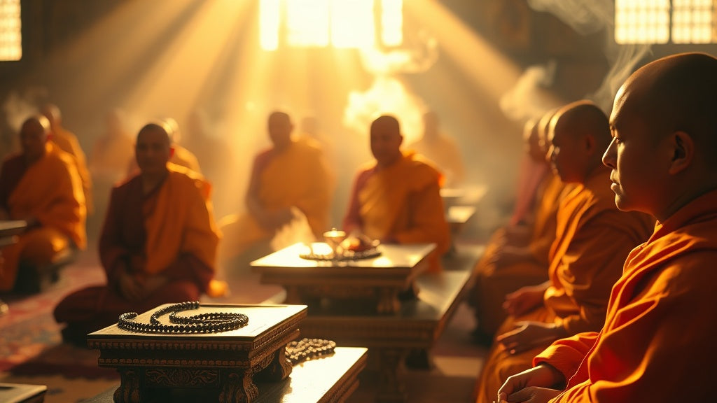 Le Chant des Moines Bouddhistes : Origines, Rituels et Portée Spirituelle Image