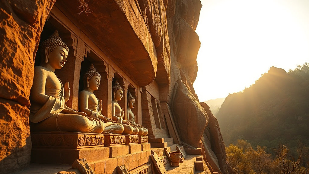 Grottes de la montagne Tianlong : histoire, art bouddhiste et guide de visite Image