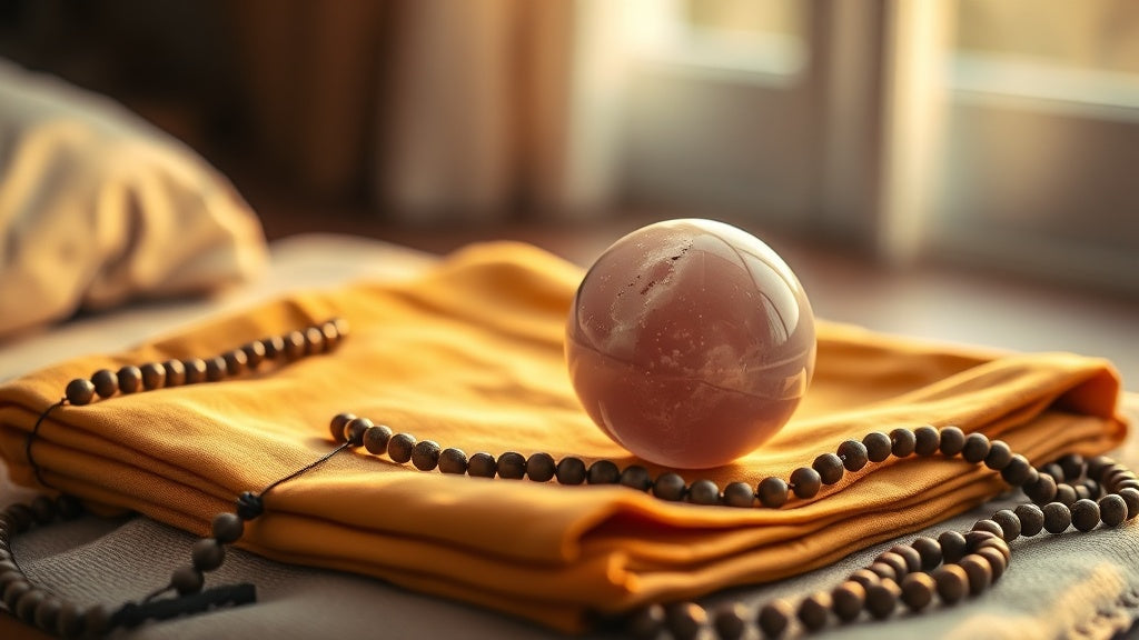 Quartz rose et bouddhisme : symbolique, metta et usage en mala Image