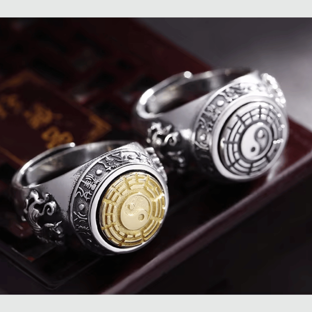 Bague Bouddhiste Homme (yin et yang)
