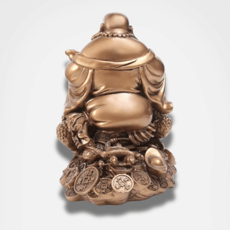 Bouddha rieur sur un Crapaud