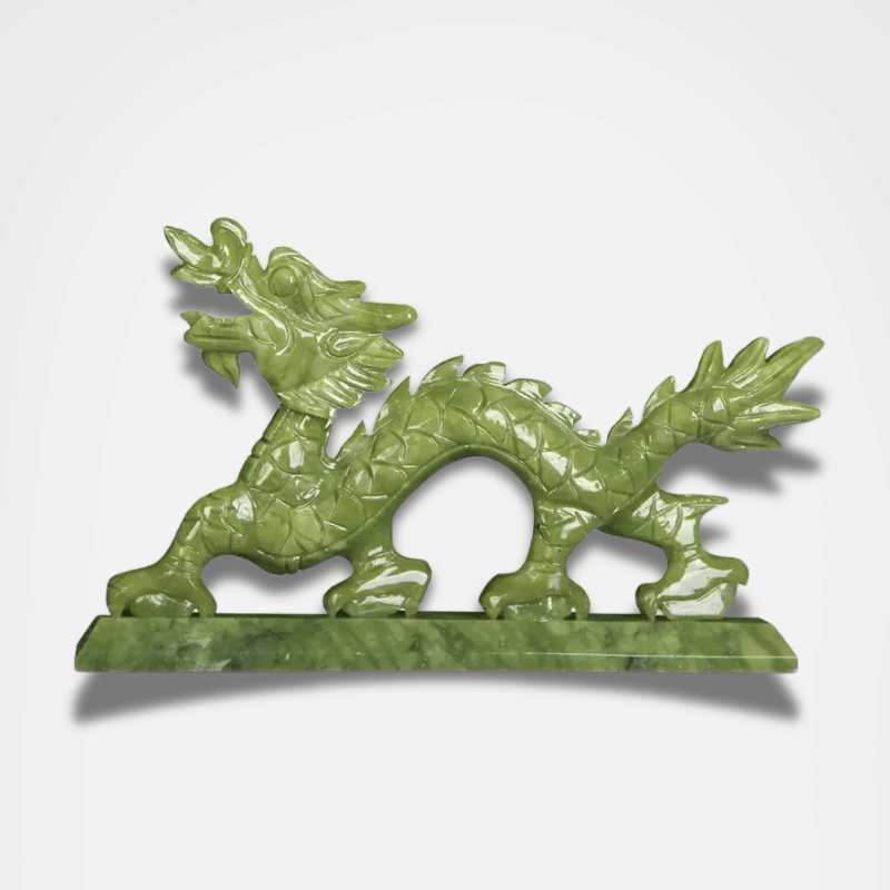 Dragon du zodiaque chinois pierre de Jade