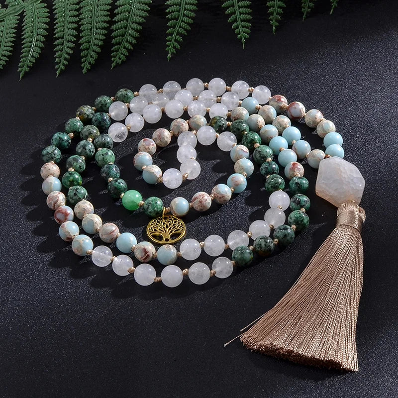 Set Collier & Bracelet pierre de jade Africaine