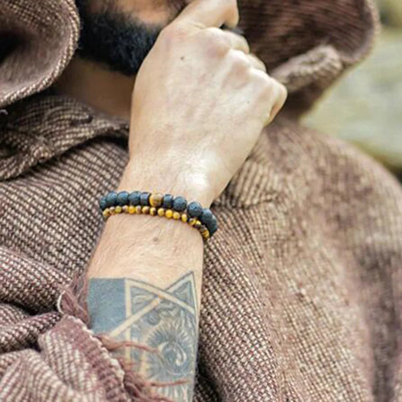 Bracelet en pierre de Lave