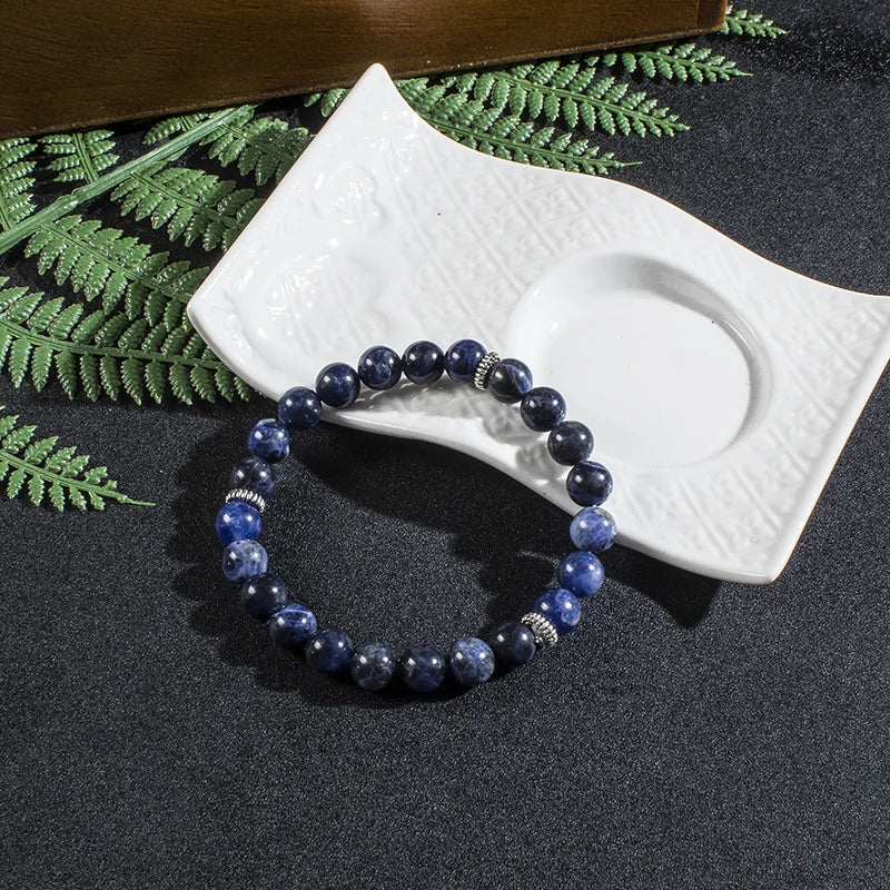 Mala Tibétain Perle Bleu