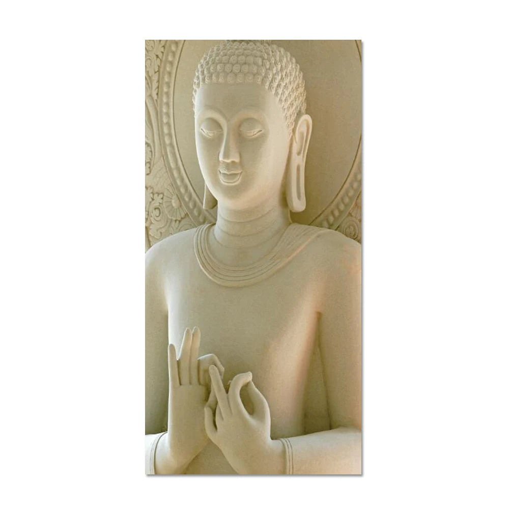 Tableau Bouddha Blanc