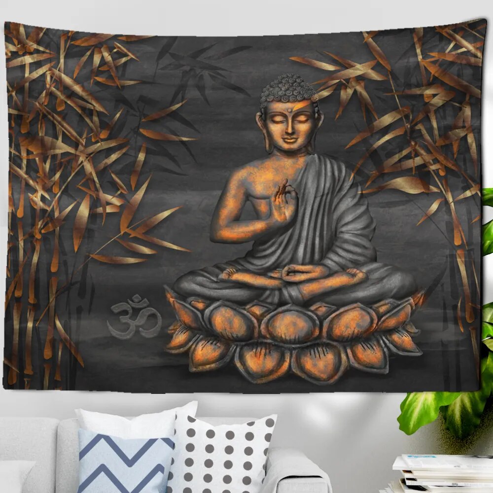 Tenture Bouddha Bambou sacré