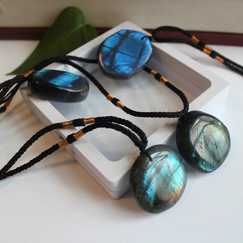 Collier Pierre Labradorite Rond