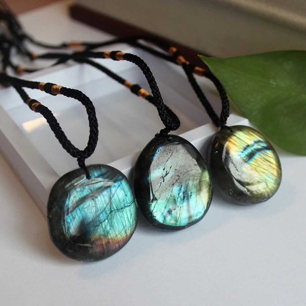 Collier Pierre Labradorite Rond
