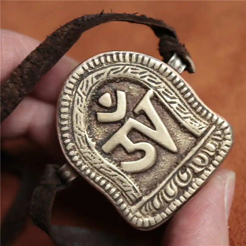 Amulette Bouddhiste Tibétaine Ancienne