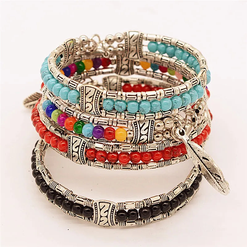 Bracelets Tibetain Vintage Femme