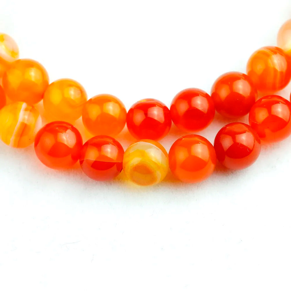 Collier Mala Cornaline