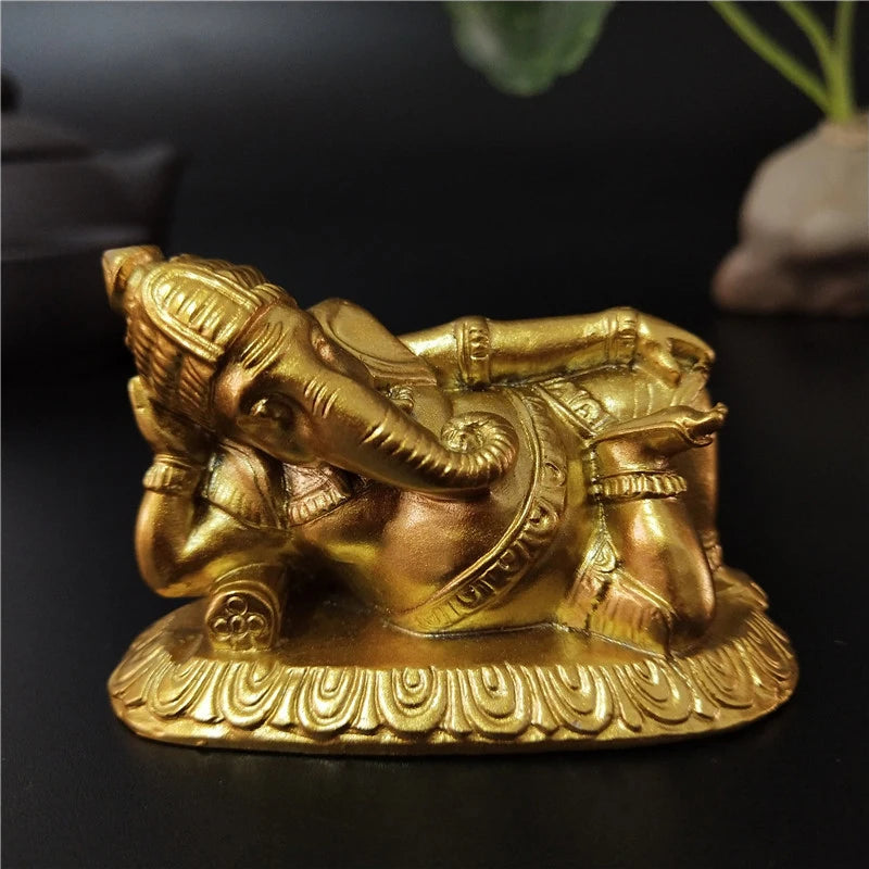 Statuette Ganesh Allongé