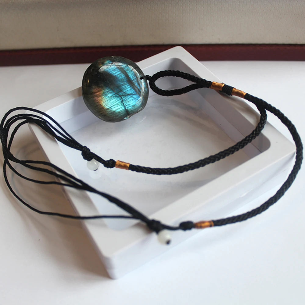 Collier Pierre Labradorite Rond