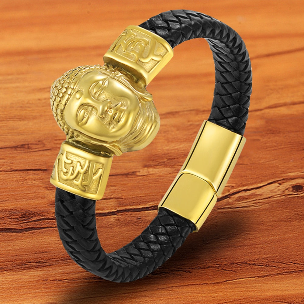 Goldenes Buddha-Armband