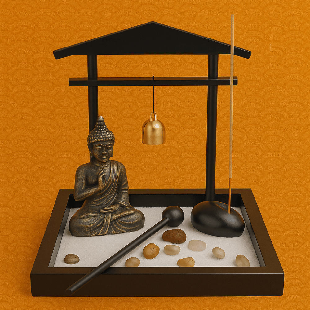 Miniatur japanischer Zen-Garten