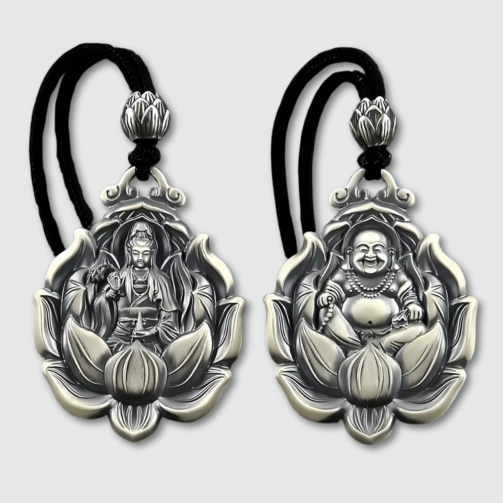 Buddhistischer Amulett-Anhänger aus Silber