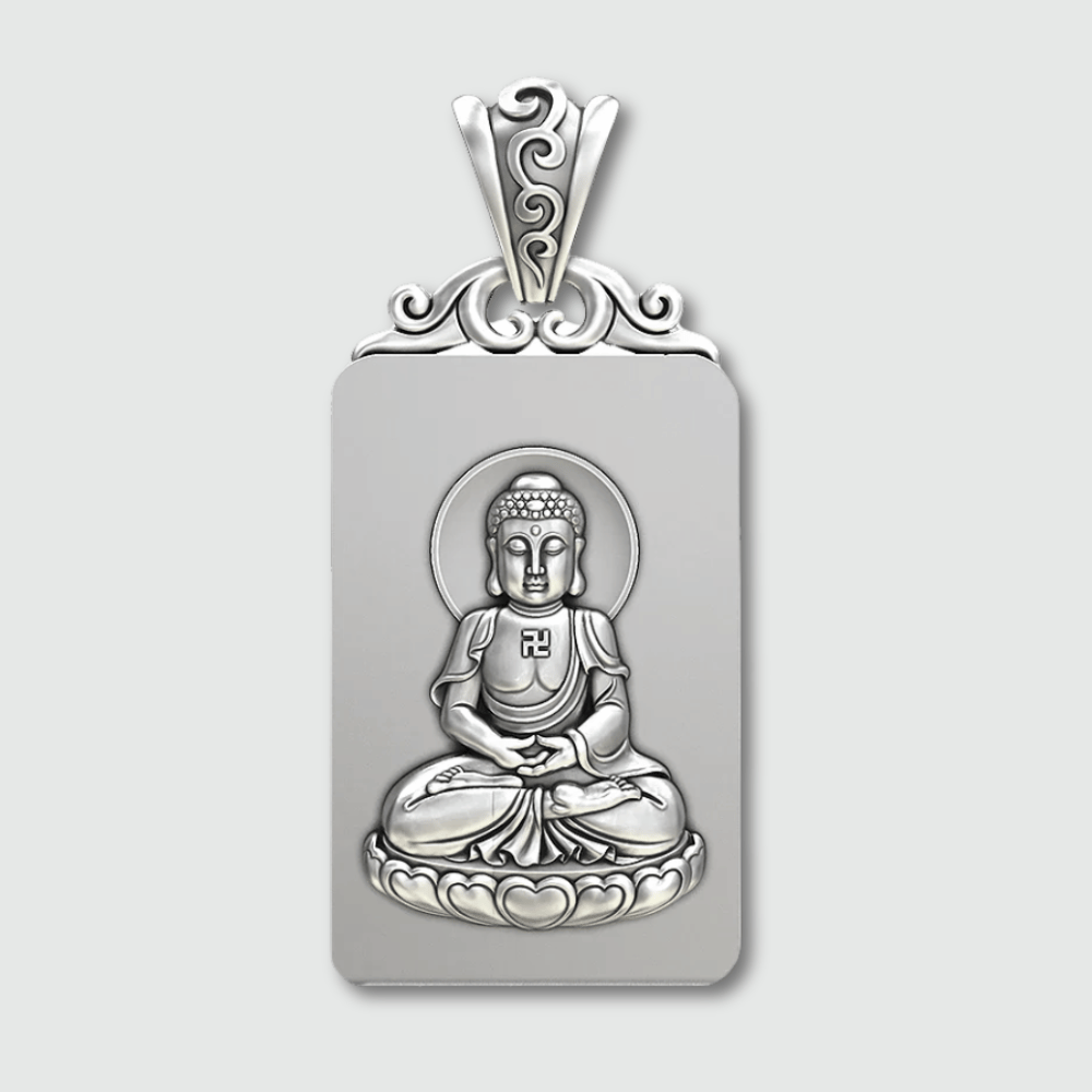 Silberner Buddha-Anhänger