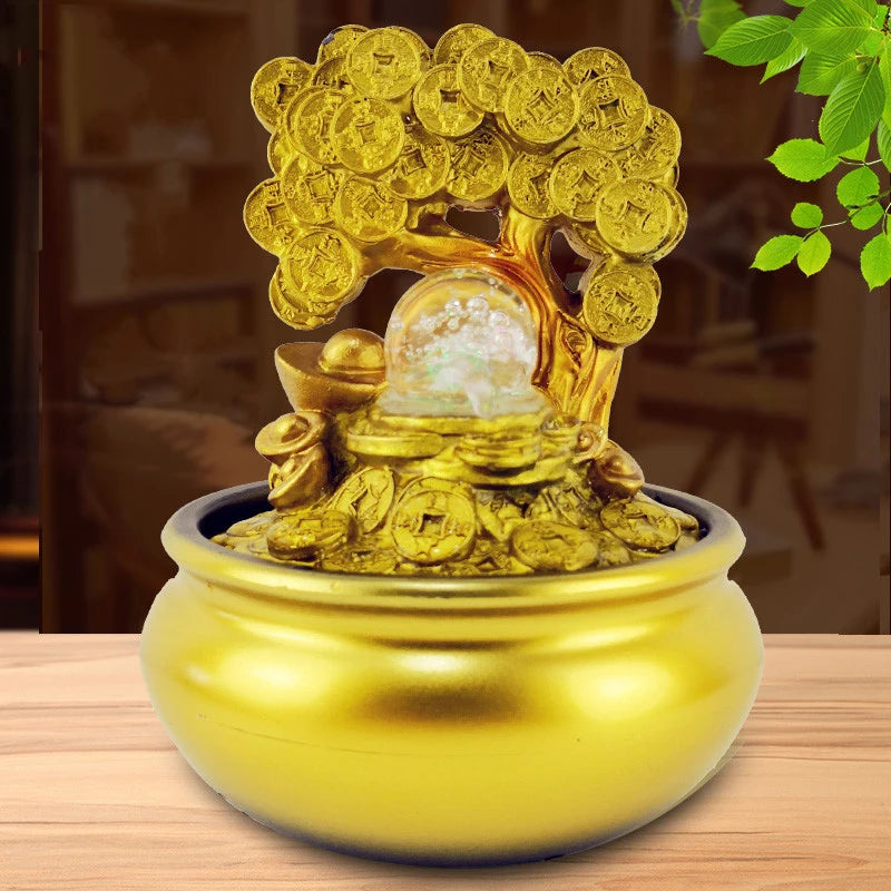 Golden Zen Feng Shui Fountain