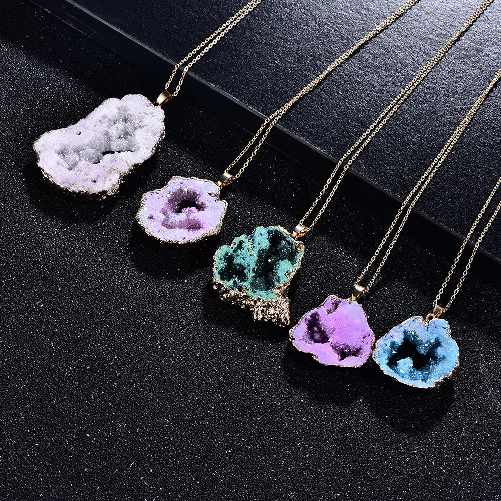 Collier en Pierre Agate Brute