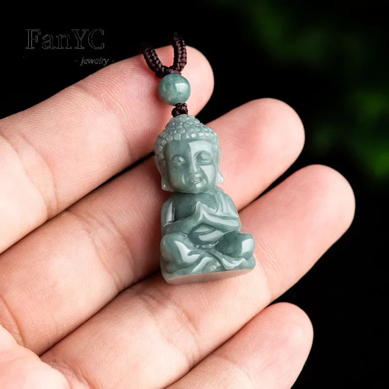 Pendentif Bouddha en Jade Véritable