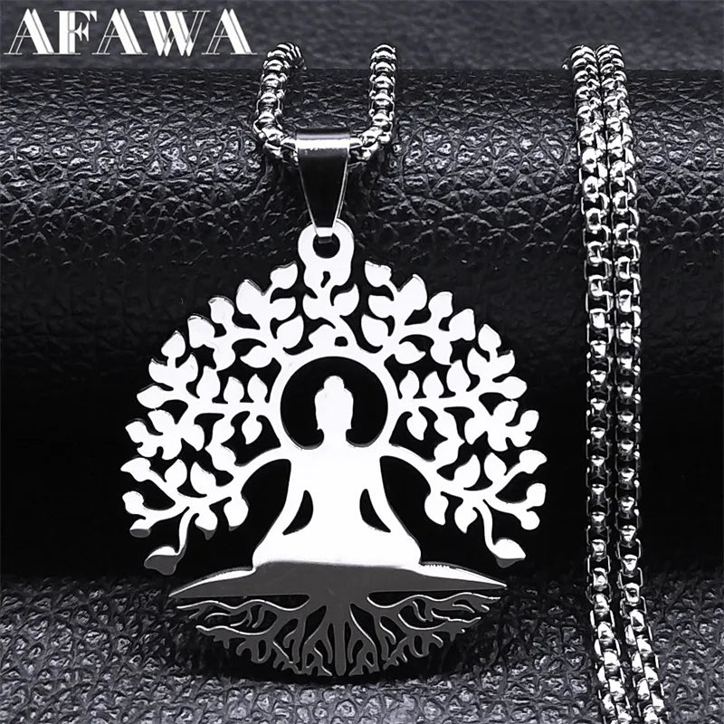 Pendentif Bouddha Arbre de Vie
