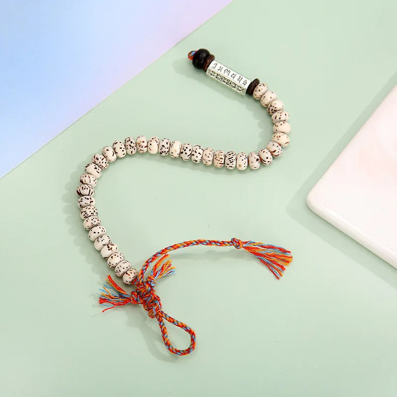 Bracelet Tibétain Perles de Bodhi “Ohm Mane Padme Hum”