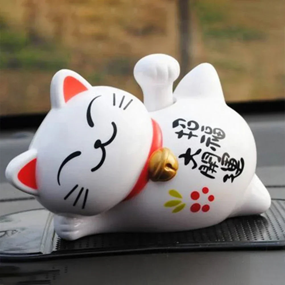 Chat Porte-Bonheur Maneki Neko Solaire