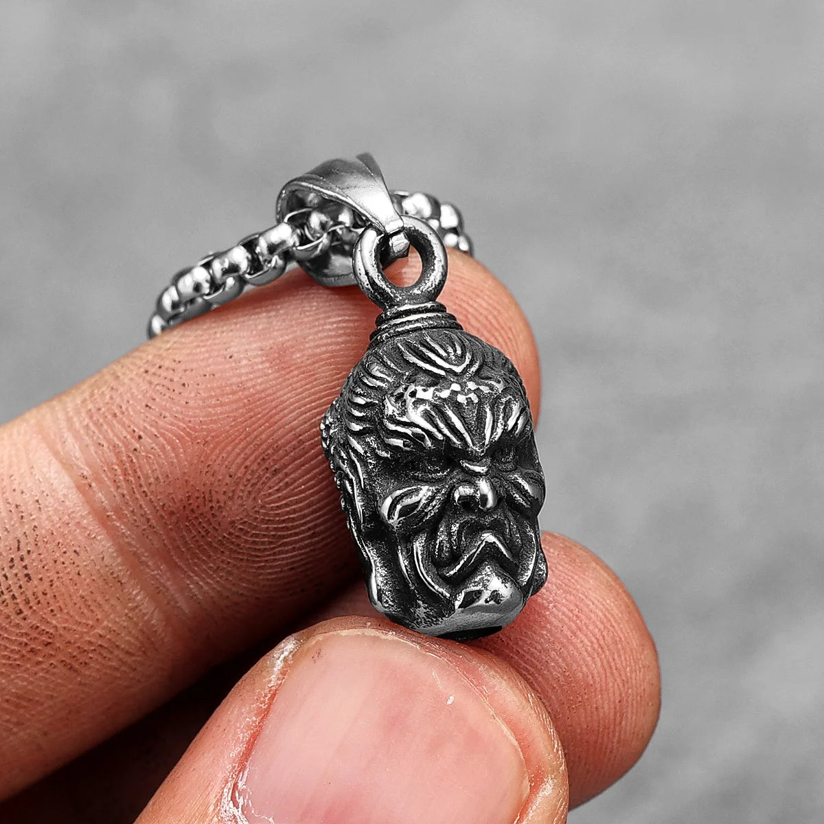 Demon Buddha Face Pendant