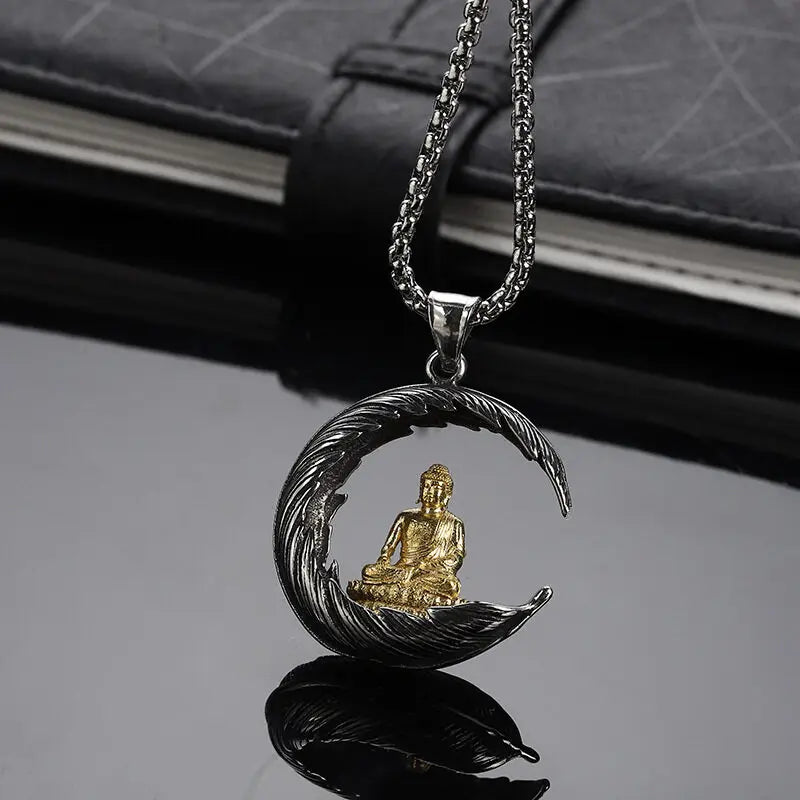 Pendentif Bouddha Lune