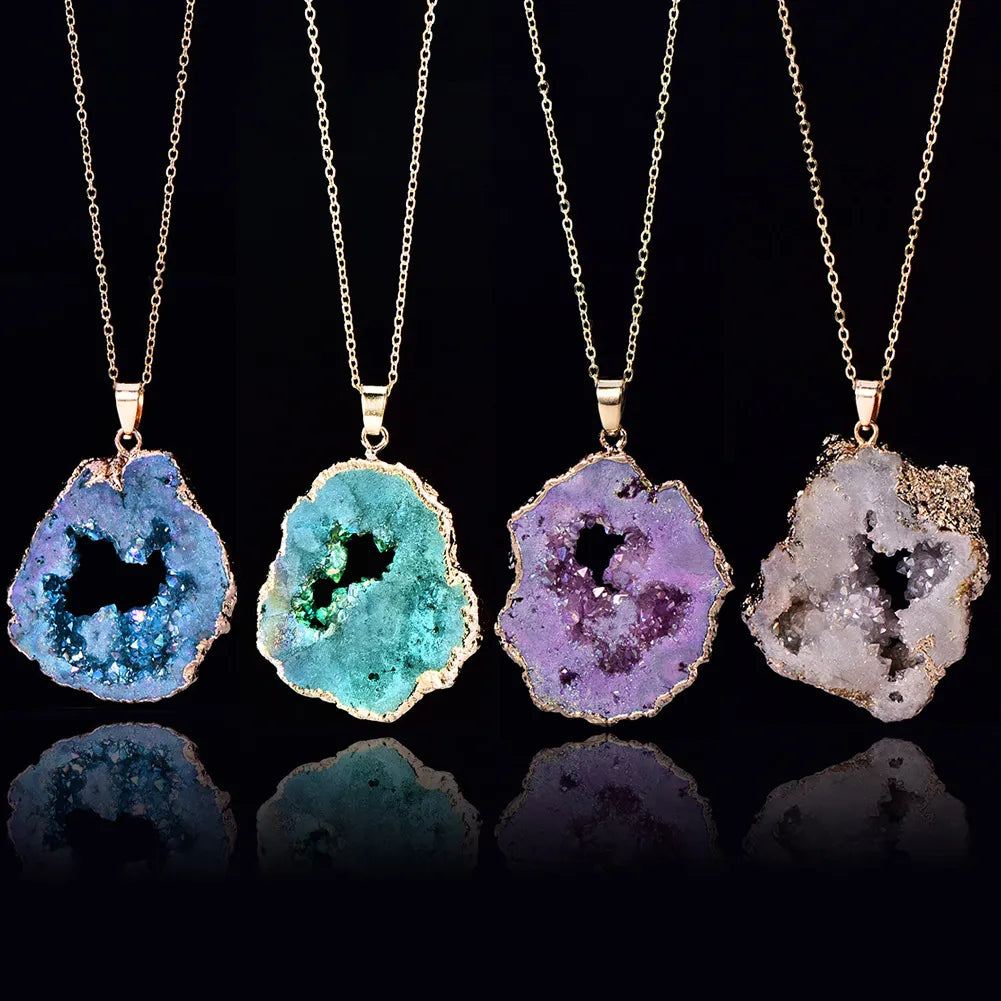 Collier en Pierre Agate Brute